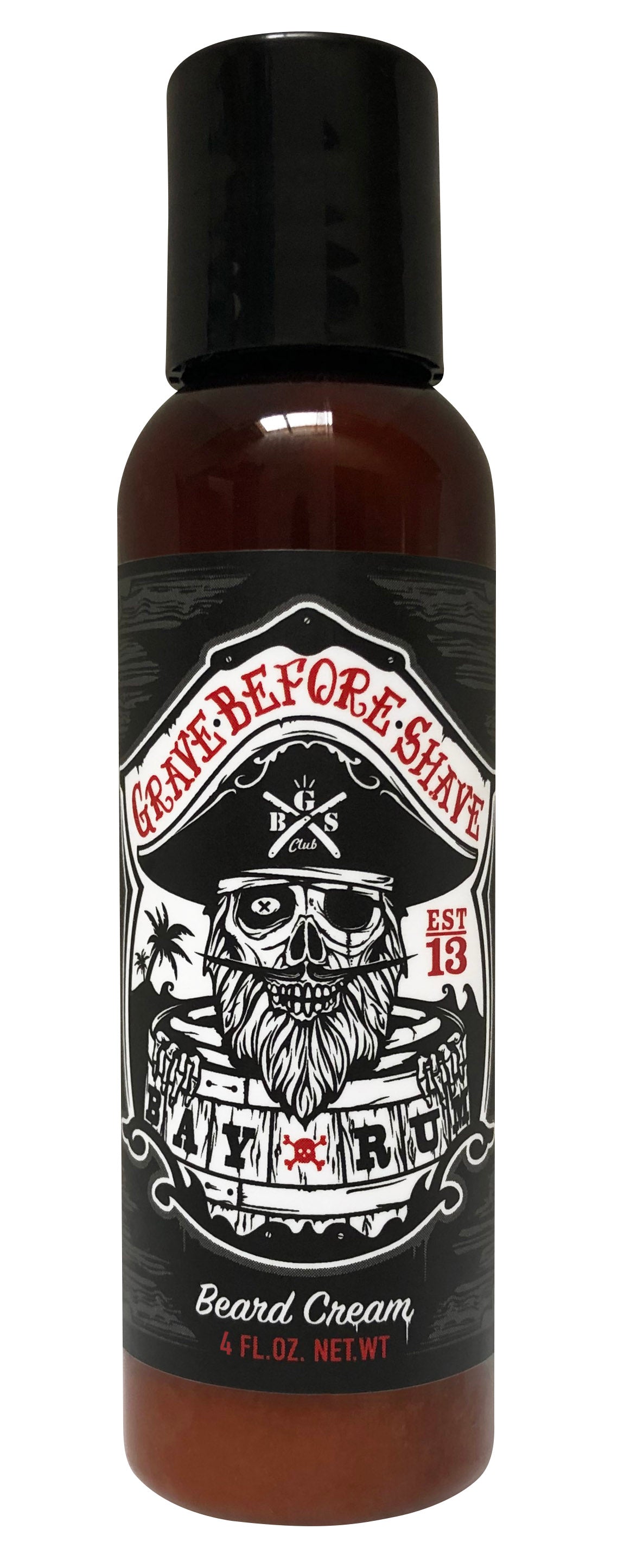 Grave Before Shave Bay Rum beard cream front bottle
