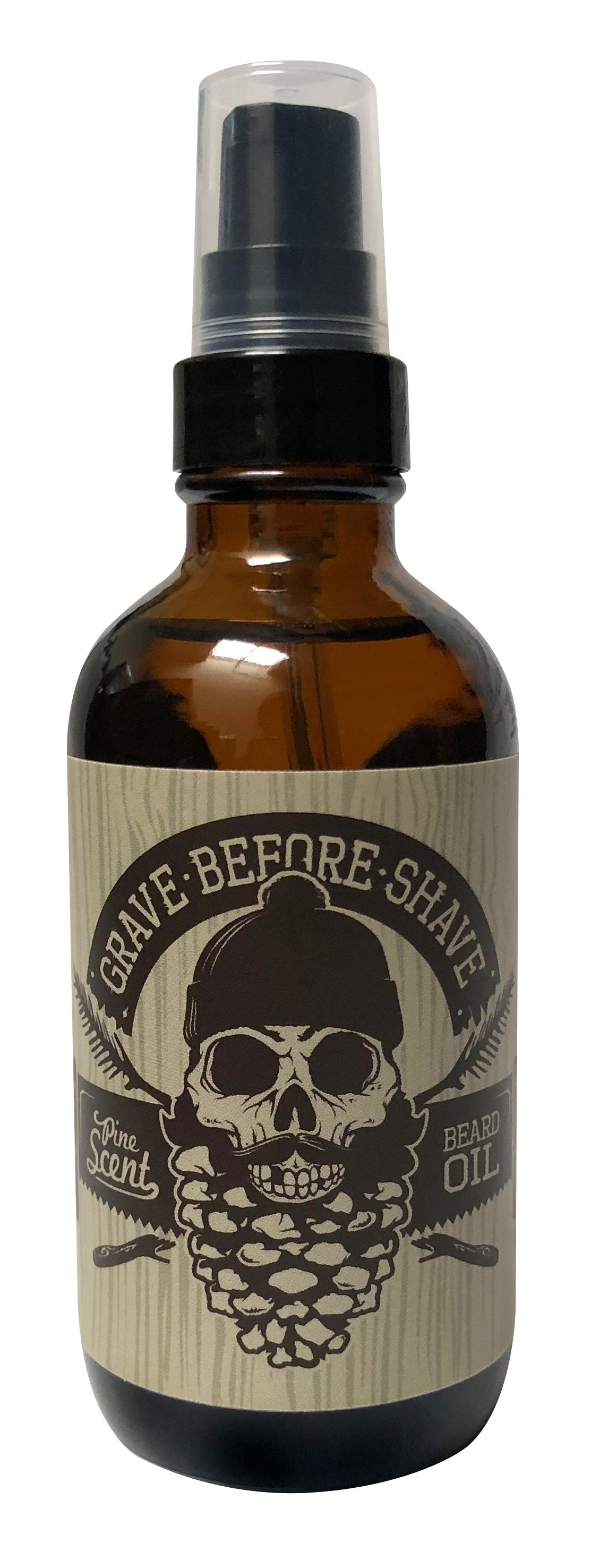 Grave Before Shave Beard Oil – 4 oz Pump – AMAZON4OZPINEOILFRONT1 product view