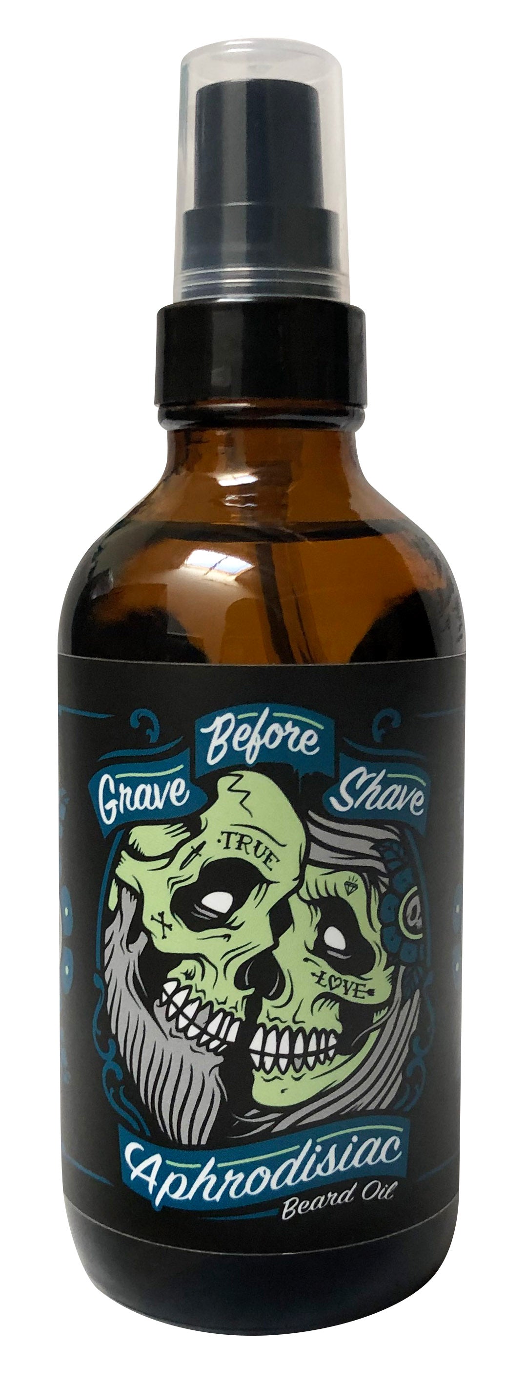 Grave Before Shave Beard Oil – 4 oz Pump – AMAZONAPHRO4OZOILFRONT product view