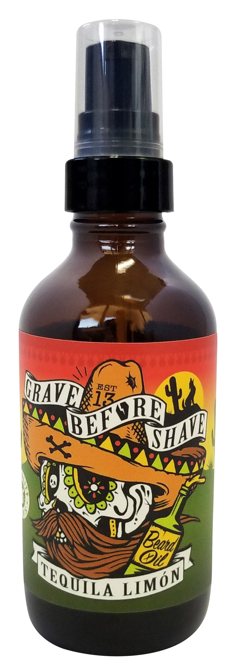 Grave Before Shave Beard Oil – 4 oz Pump – AMAZONTEQLIM4OZFRONT 1 product view