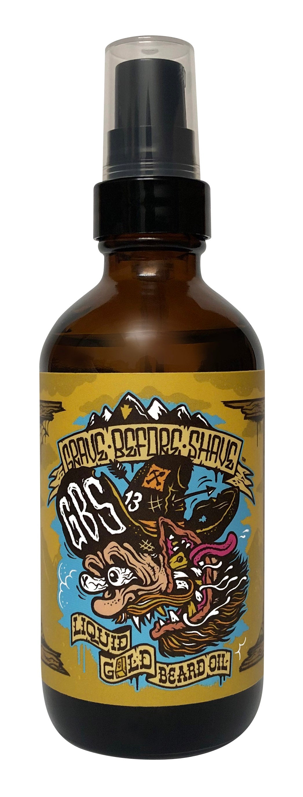 Grave Before Shave Beard Oil – 4 oz Pump – 4OZ. LIQUID GOLD BEARD OIL product view