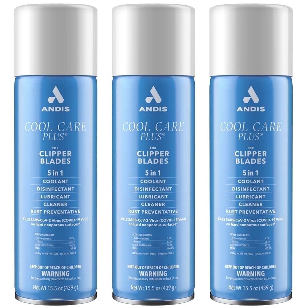 Andis Cool Care Plus 5-in-1 Blade Spray 3-Pack 15.5 oz