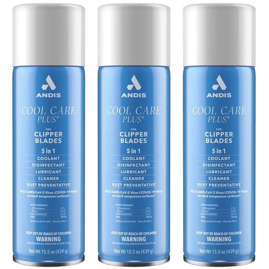 Andis Cool Care Plus 5-in-1 Blade Spray 3-Pack 15.5 oz