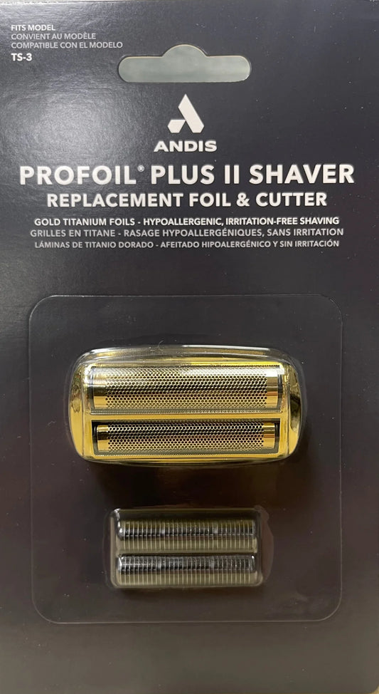 Andis ProFoil Plus II gold replacement foil and cutters TS-3