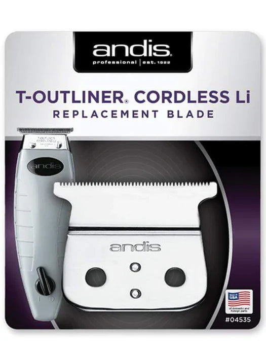 Andis Cordless T-Outliner Li replacement blade 04535 carbon steel