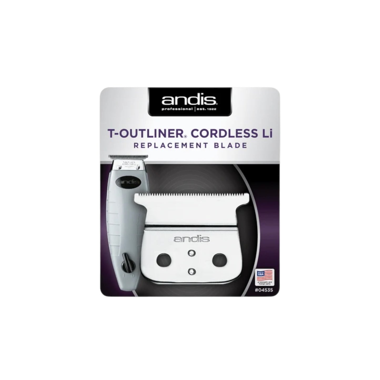 ANDIS CORDLESS T-OUTLINER LI REPLACEMENT BLADE #04535