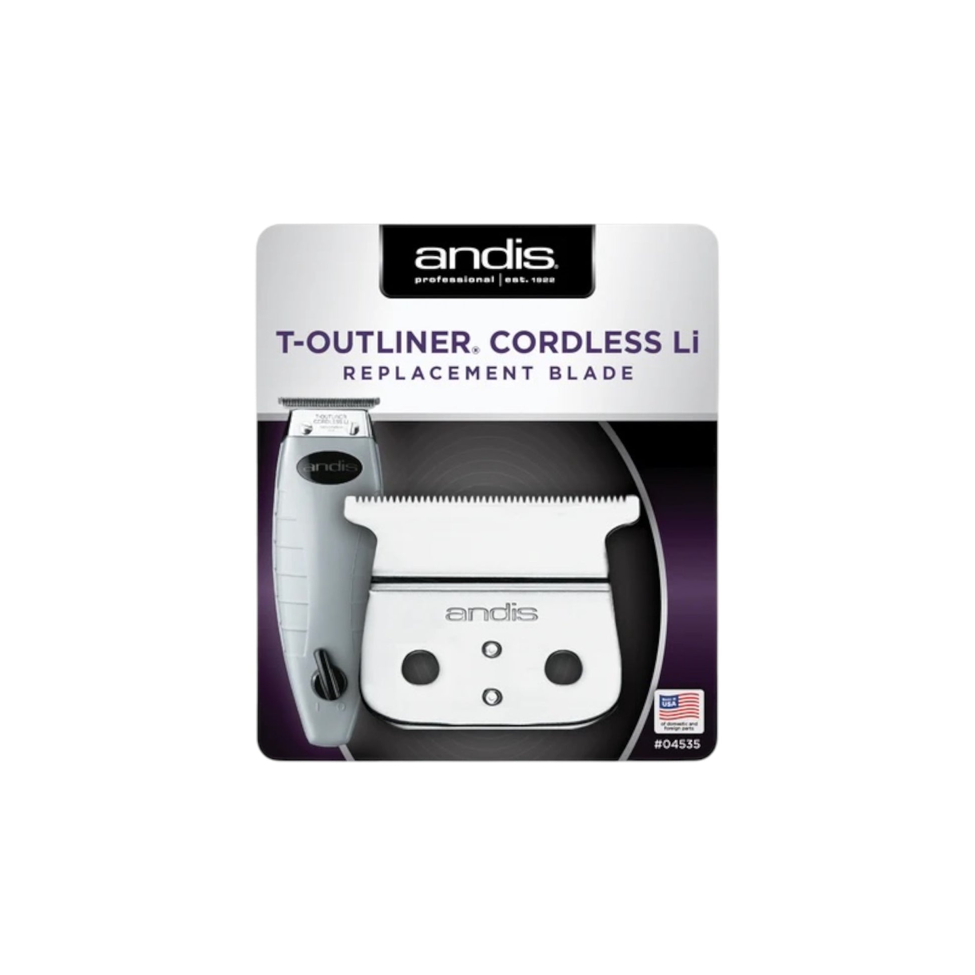 ANDIS CORDLESS T-OUTLINER LI REPLACEMENT BLADE #04535