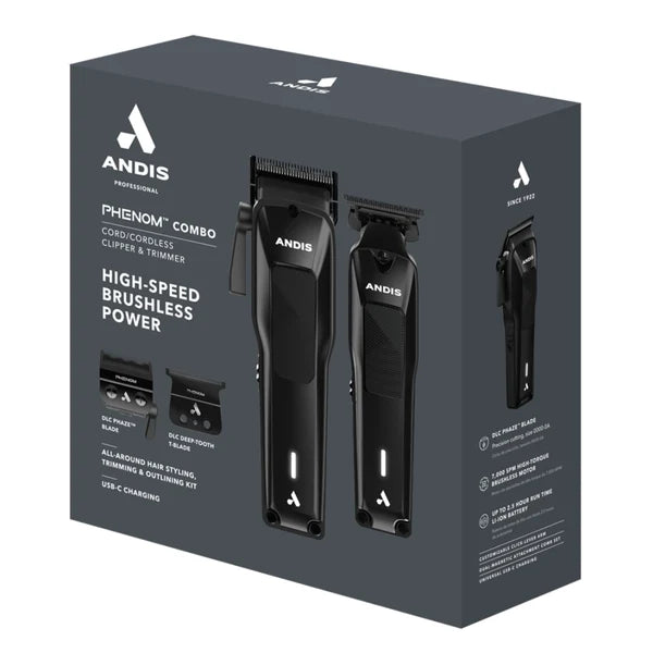 Andis Phenom Clipper and Trimmer Professional Combo Kit #563534