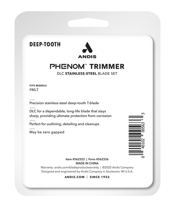 Andis Phenom Trimmer T blade 562322 DLC coated replacement blade