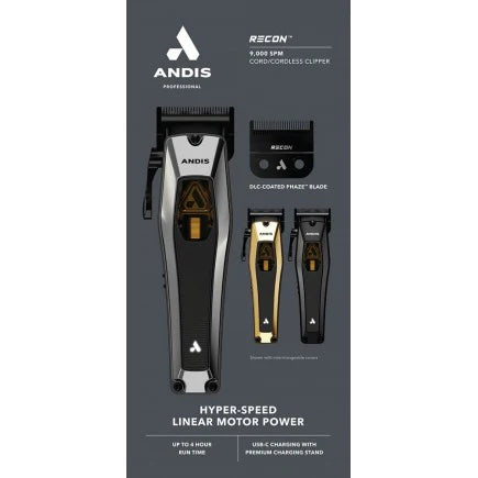 Andis Recon Clipper 562257 Professional Cordless Phaze Blade