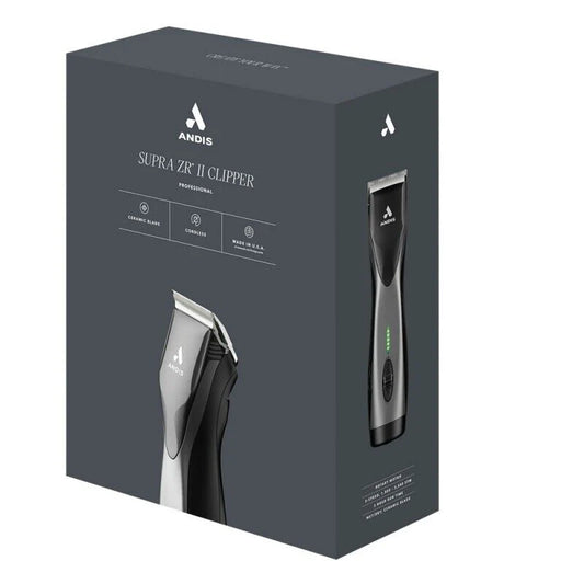 Andis Supra ZR II Cordless Detachable Blade Clipper with Removable Battery
