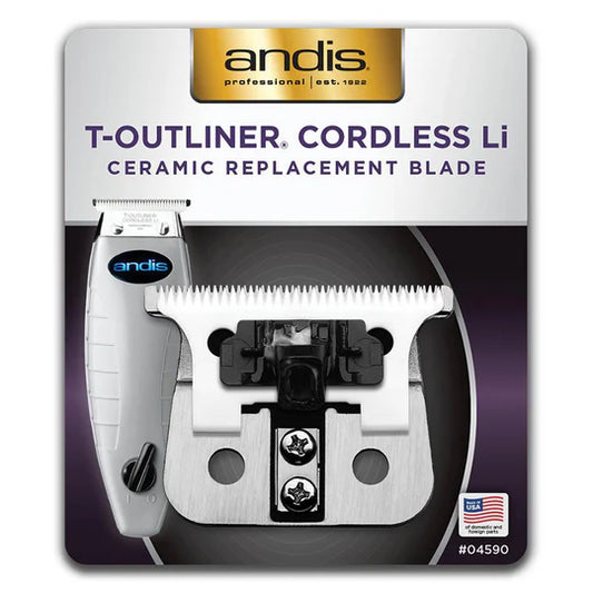 Andis ceramic T-Outliner Cordless Li replacement blade #04590