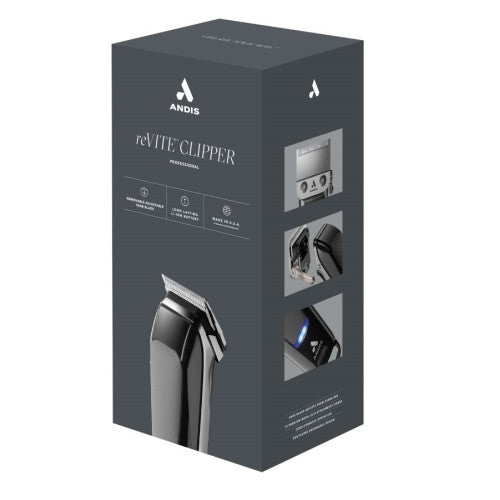 Andis reVITE Clipper Black #86000 Professional Fade Clipper