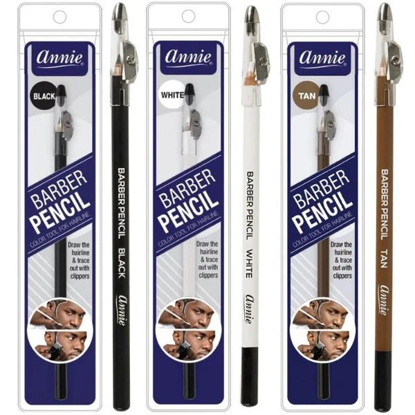 Annie barber pencils black tan white for hairline outlining