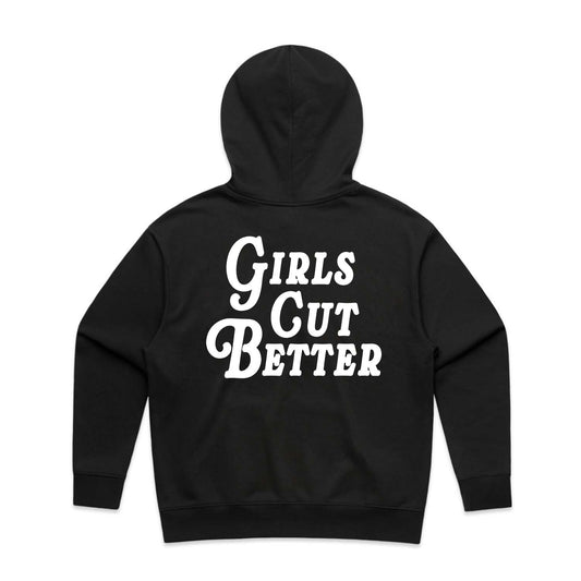 Anti Broke Barbers Club Girls Cut Better Black Sweatshirt