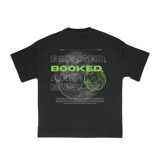 Anti Broke Barbers Club x theCut Blessed Booked and Busy Tee