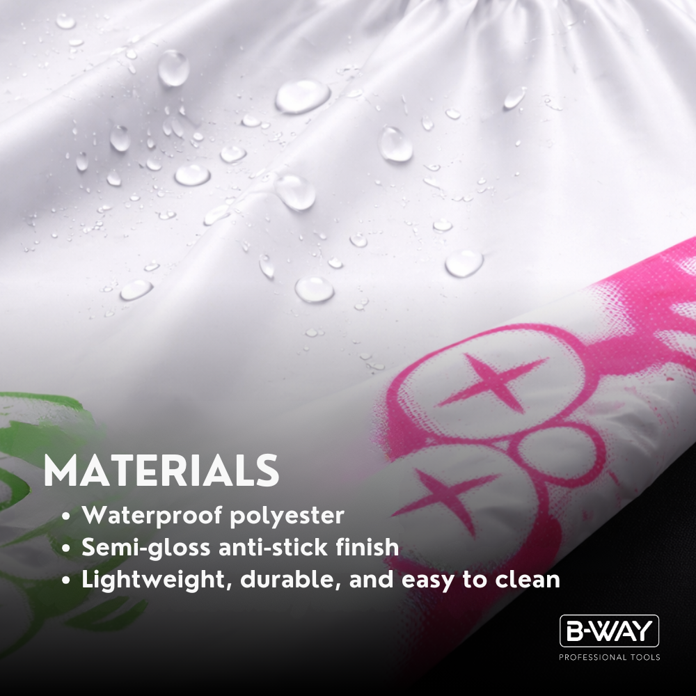 B-WAY Duo Waterproof Anti-Static Professional Barber Cape