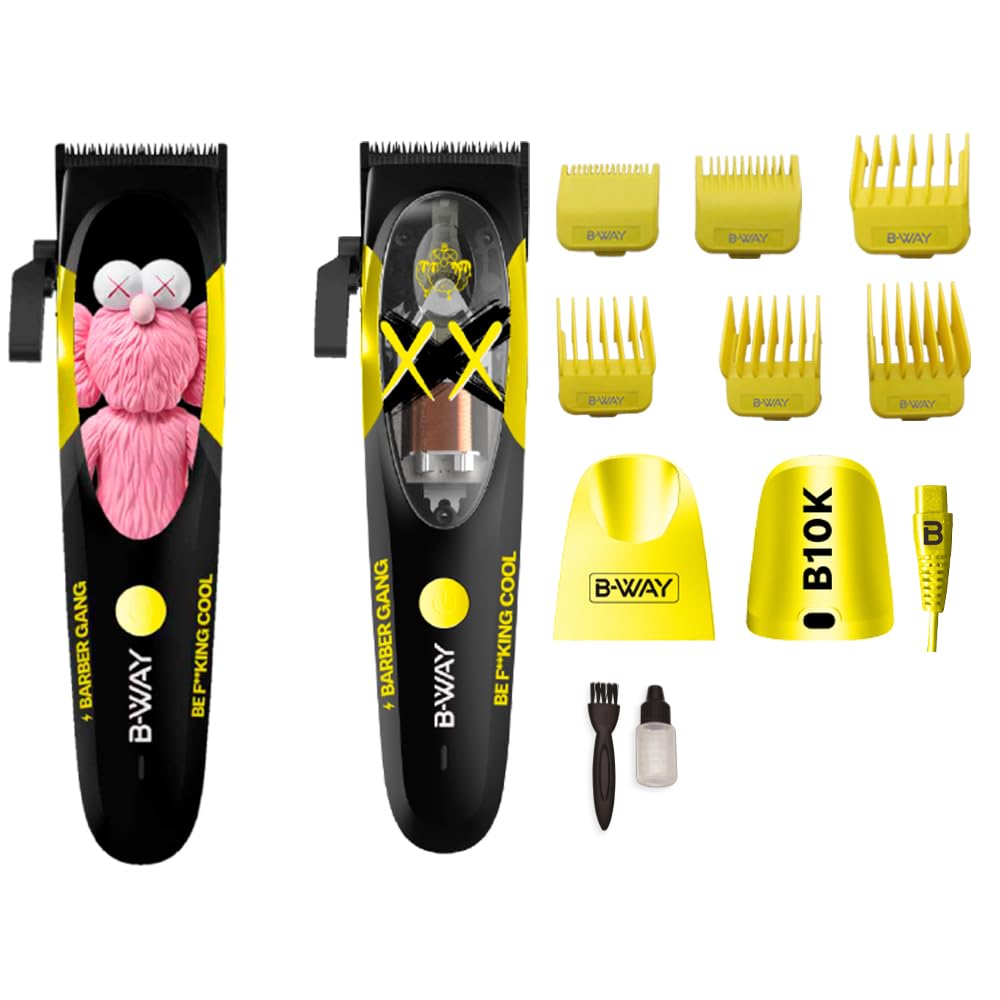 B-Way B10K 3-in-1 Professional Clipper Trimmer and Off-Shaver Kit with Free Cape