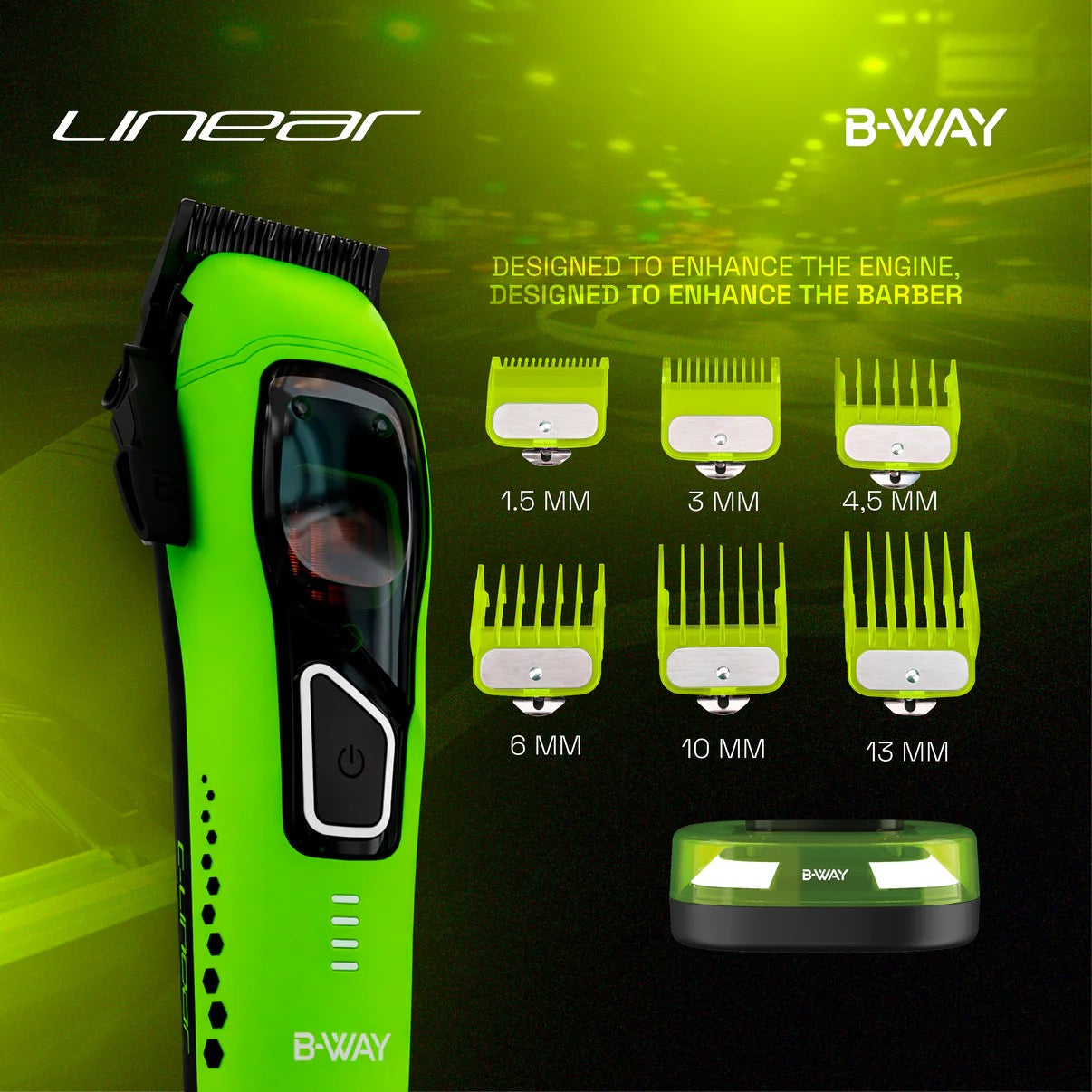 B-Way Linear Clipper Lemon Dual Core AI Professional Clipper