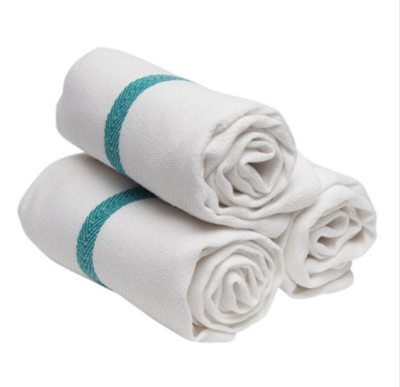 BARBER TOWEL 15" X 26" WHITE 12PK #DET005