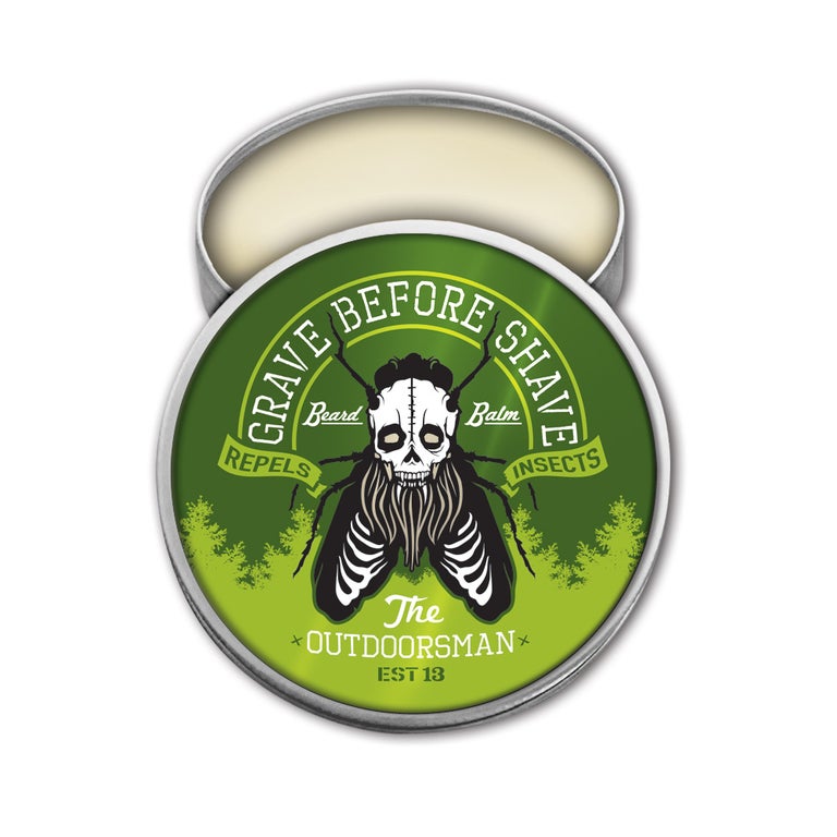 Grave Before Shave Beard Balm – 2 oz – BEARD BALM OUTDOORSMAN TIN product view