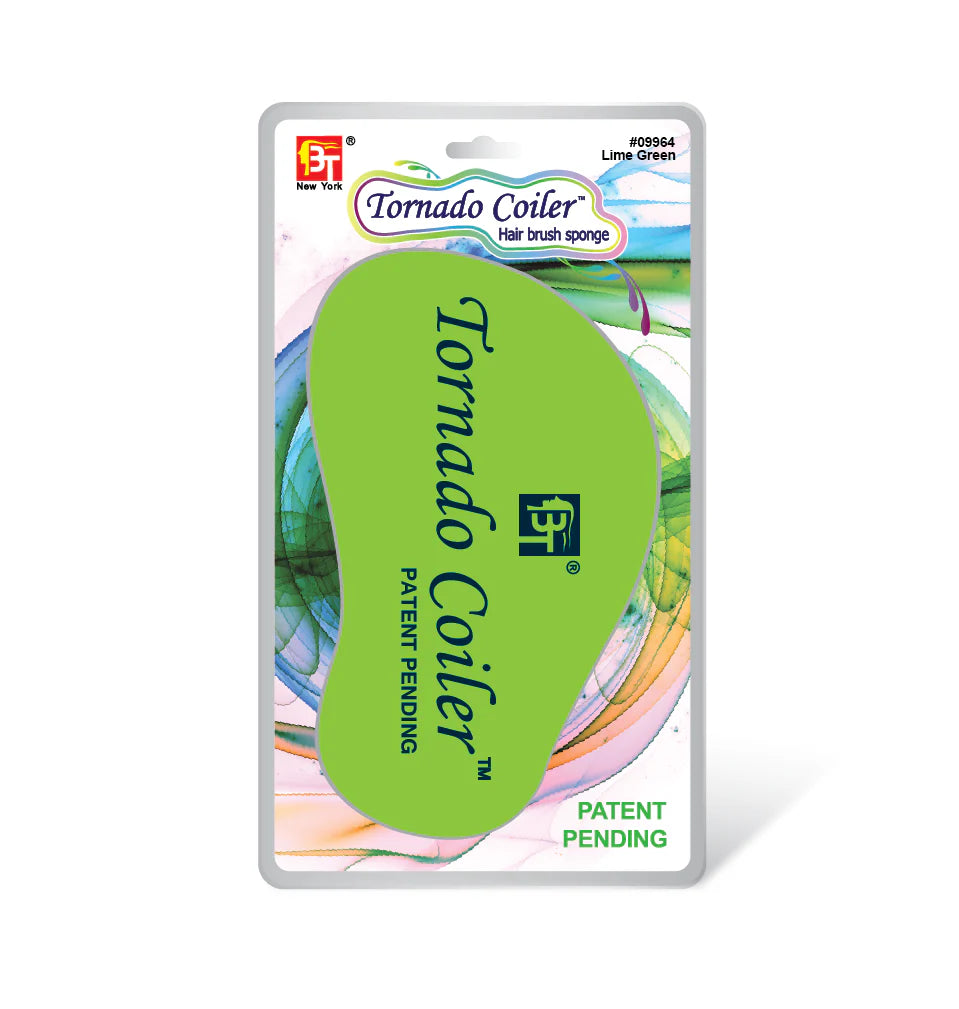 BT Tornado Coiler Hair Brush Sponge - lime