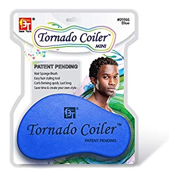 BT Tornado Coiler Mini Hairbrush Sponge blue