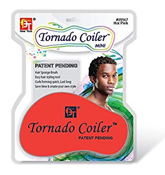 BT Tornado Coiler Mini Hairbrush Sponge red