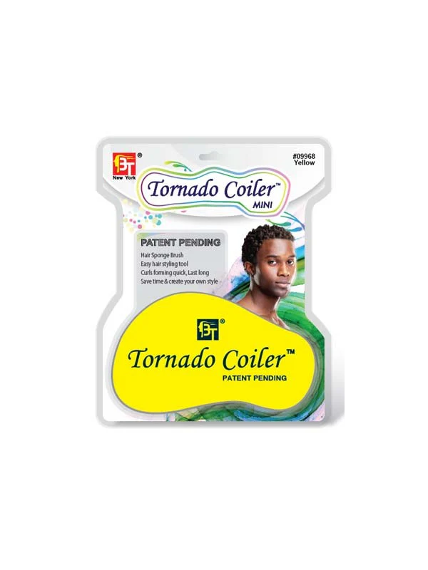 BT Tornado Coiler Mini Hairbrush Sponge yellow