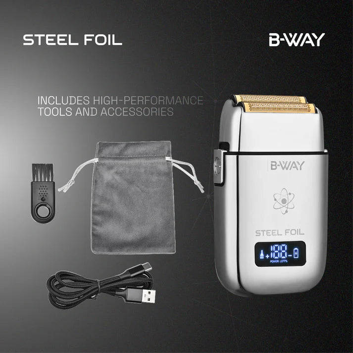 BWAY Steel foil shaver adjustable RPM professional barber