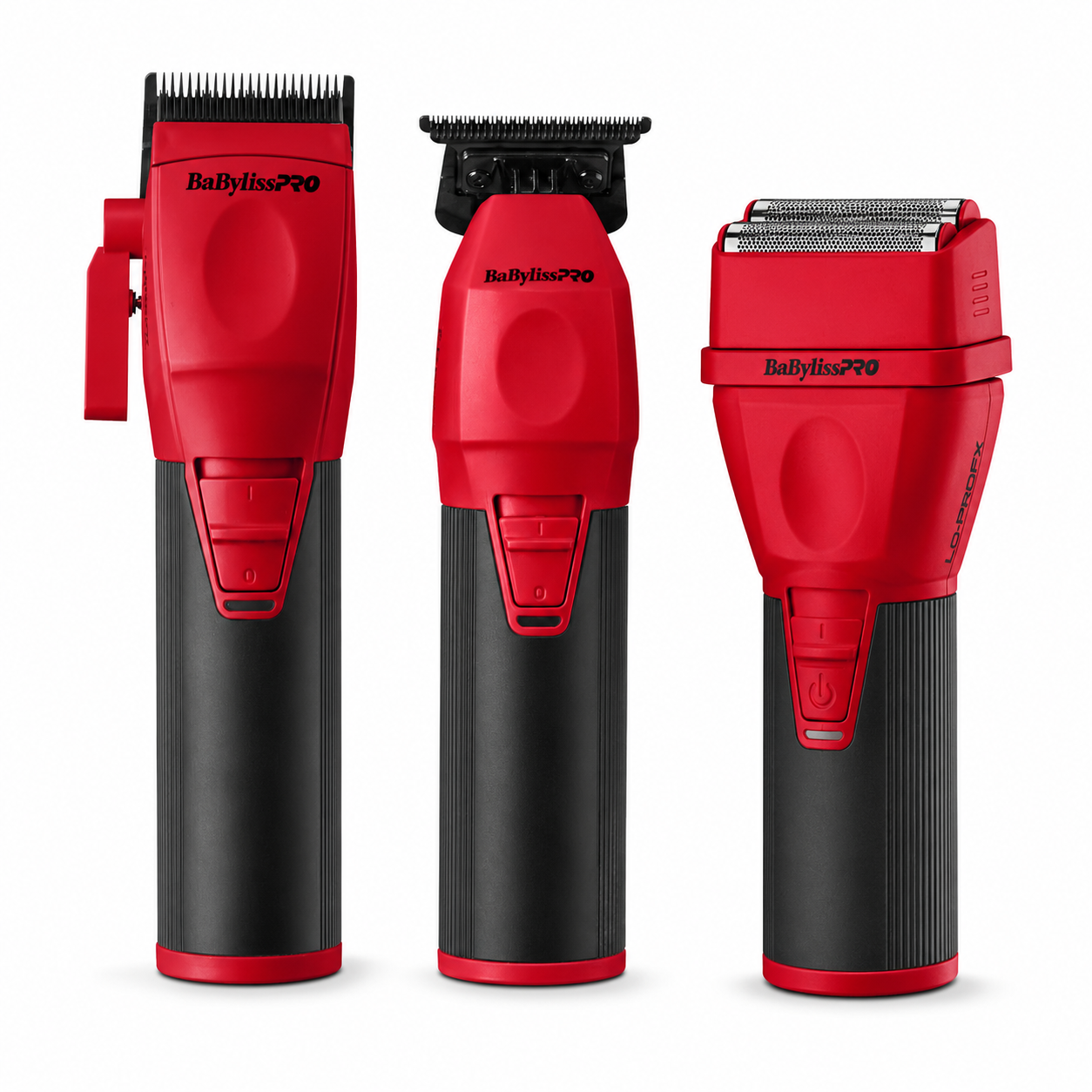 BaBylissPRO CoreFX Red Set – Clipper, Trimmer & Shaver #FX86RD FX76RD FX75FS2RD