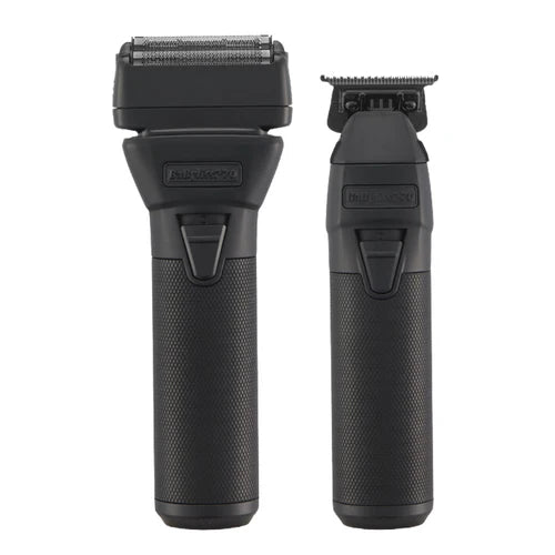 BaBylissPRO FXONE BlackFX Trimmer & Double Foil Shaver Prepack