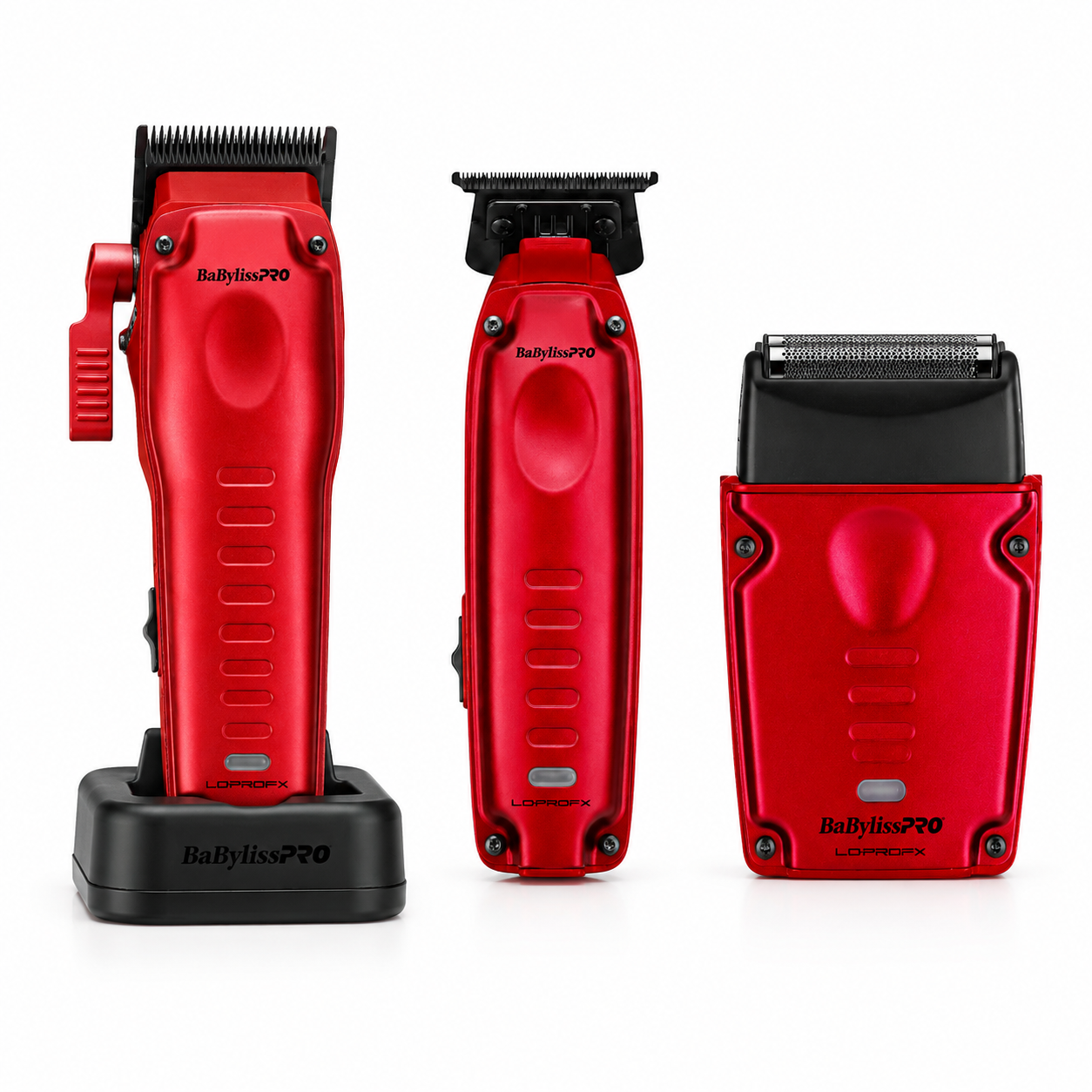 BaBylissPRO LO-PROFX Compact Red Set – Clipper, Trimmer & Shaver