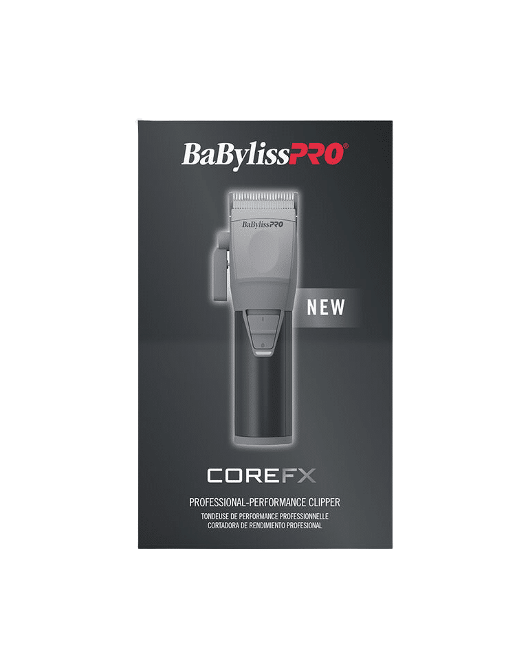 BaBylissPRO CoreFX Clipper #FX86 – 6,800 RPM Motor, Stainless Steel Taper Blade, 2-Hr Runtime, USB-C Charging