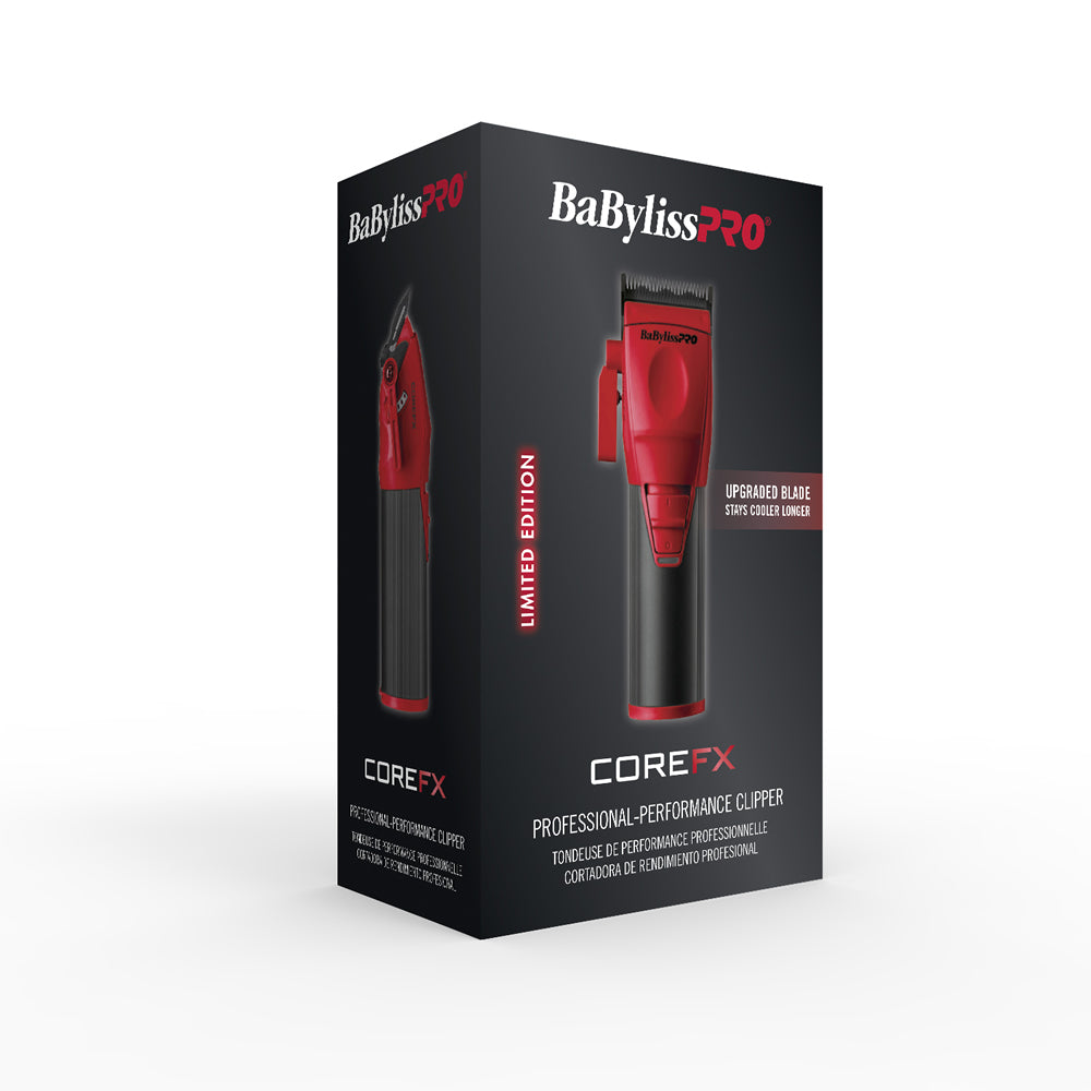 BaBylissPRO CoreFX Clipper Red #FX86RD – Graphite Taper Blade