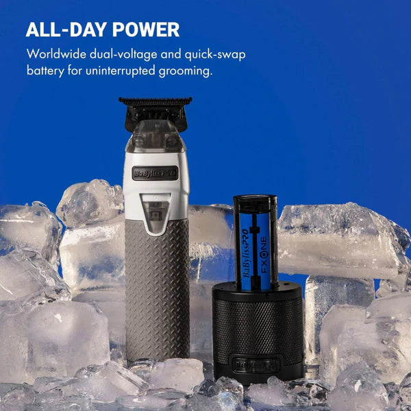 BaBylissPRO FXONE FrostByte All-Metal Trimmer FX799TW Graphite T-Blade