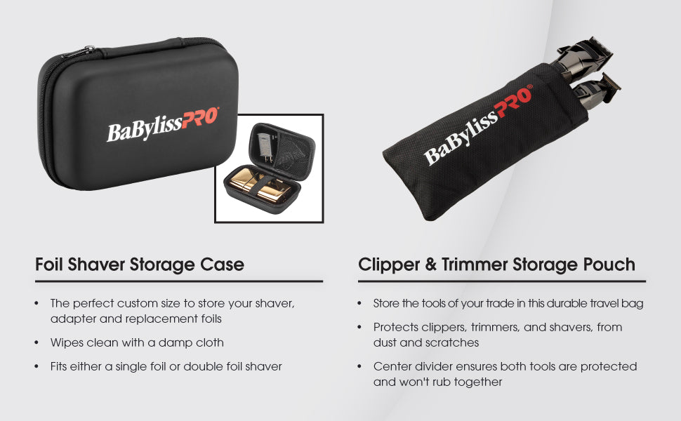 BaBylissPRO foil shaver storage case protective travel case
