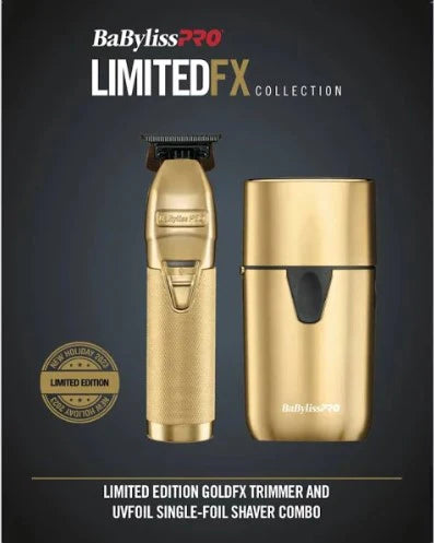 BaBylissPRO GoldFX trimmer and UVFoil single shaver combo