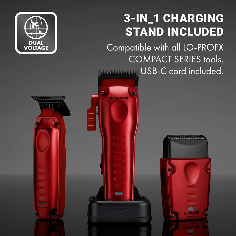 BaBylissPRO LO-PROFX Compact Clipper Red #FX82RD – 6,800 RPM