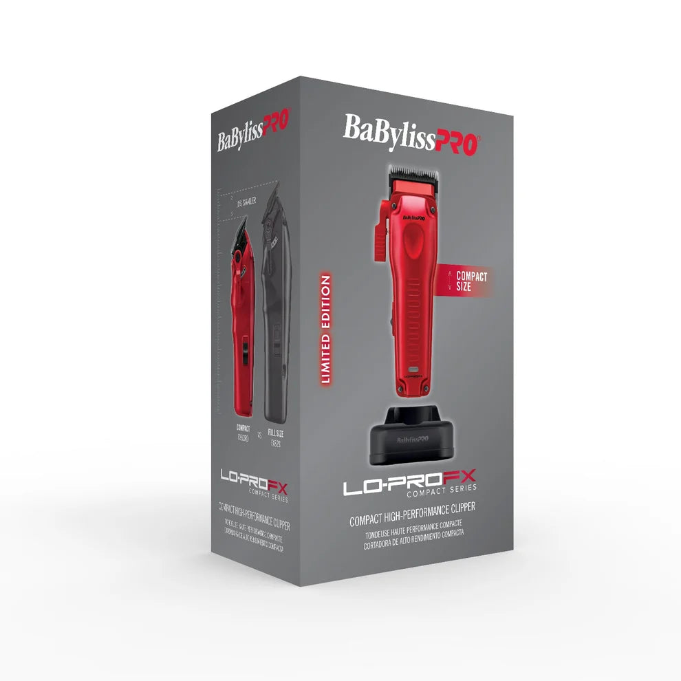 BaBylissPRO LO-PROFX Compact Clipper Red #FX82RD – 6,800 RPM