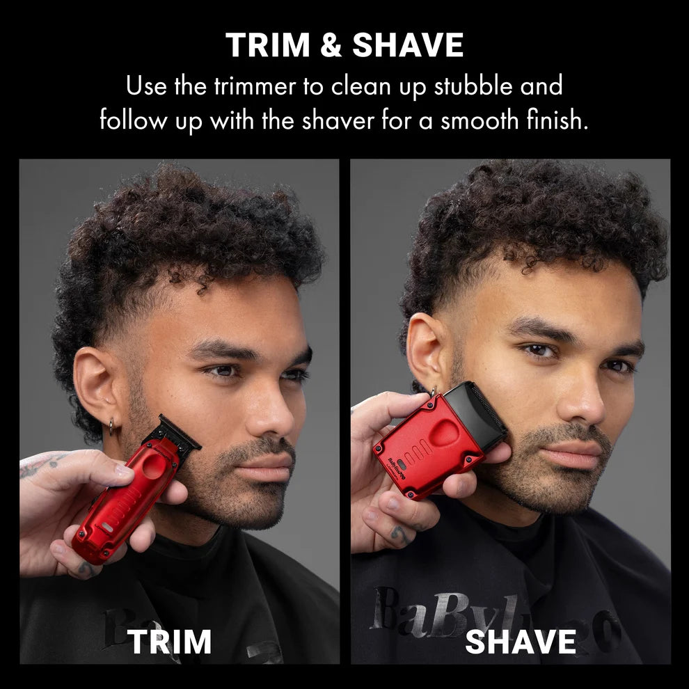 BaBylissPRO LO-PROFX Compact Single Foil Shaver Red #FXLPFS1RD