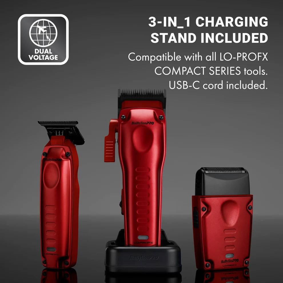 BaBylissPRO LO-PROFX Compact Single Foil Shaver Red #FXLPFS1RD