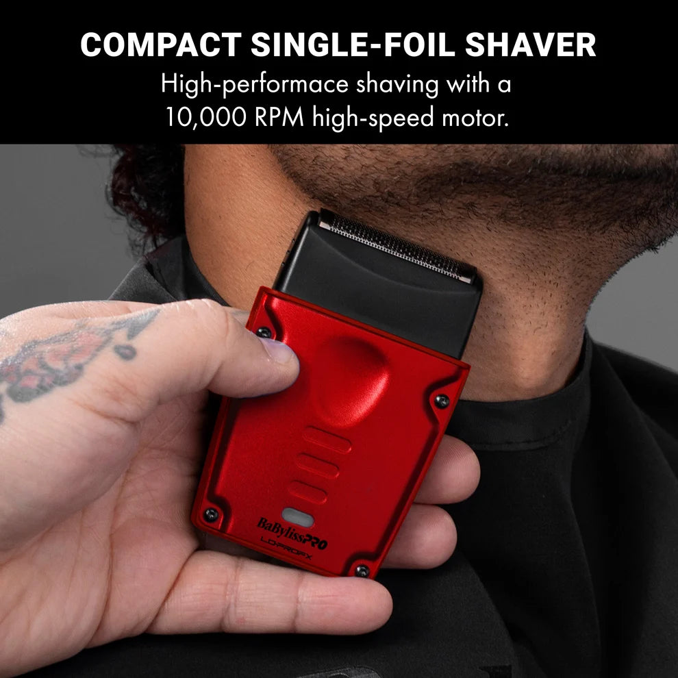 BaBylissPRO LO-PROFX Compact Single Foil Shaver Red #FXLPFS1RD