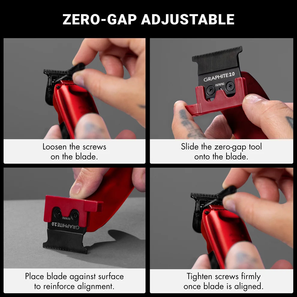 BaBylissPRO LO-PROFX Compact Trimmer Red #FX72RD – 6,800 RPM