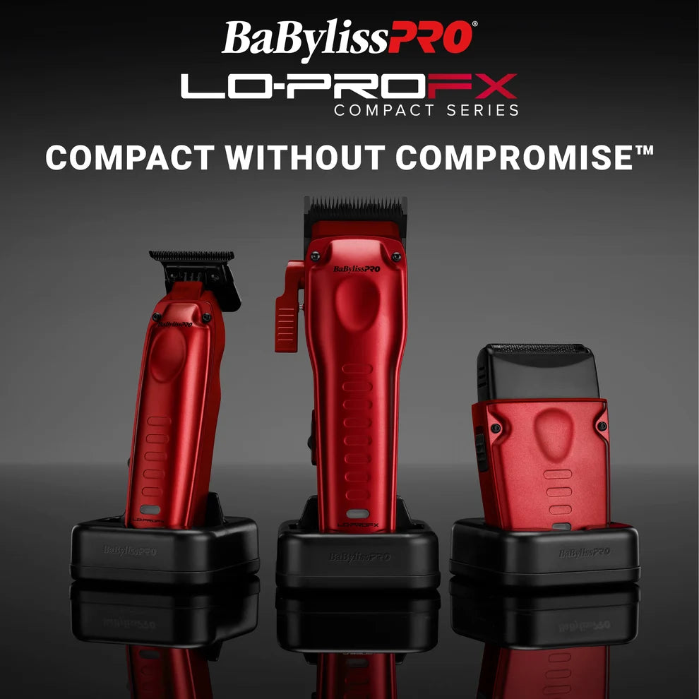 BaBylissPRO LO-PROFX Compact Trimmer Red #FX72RD – 6,800 RPM