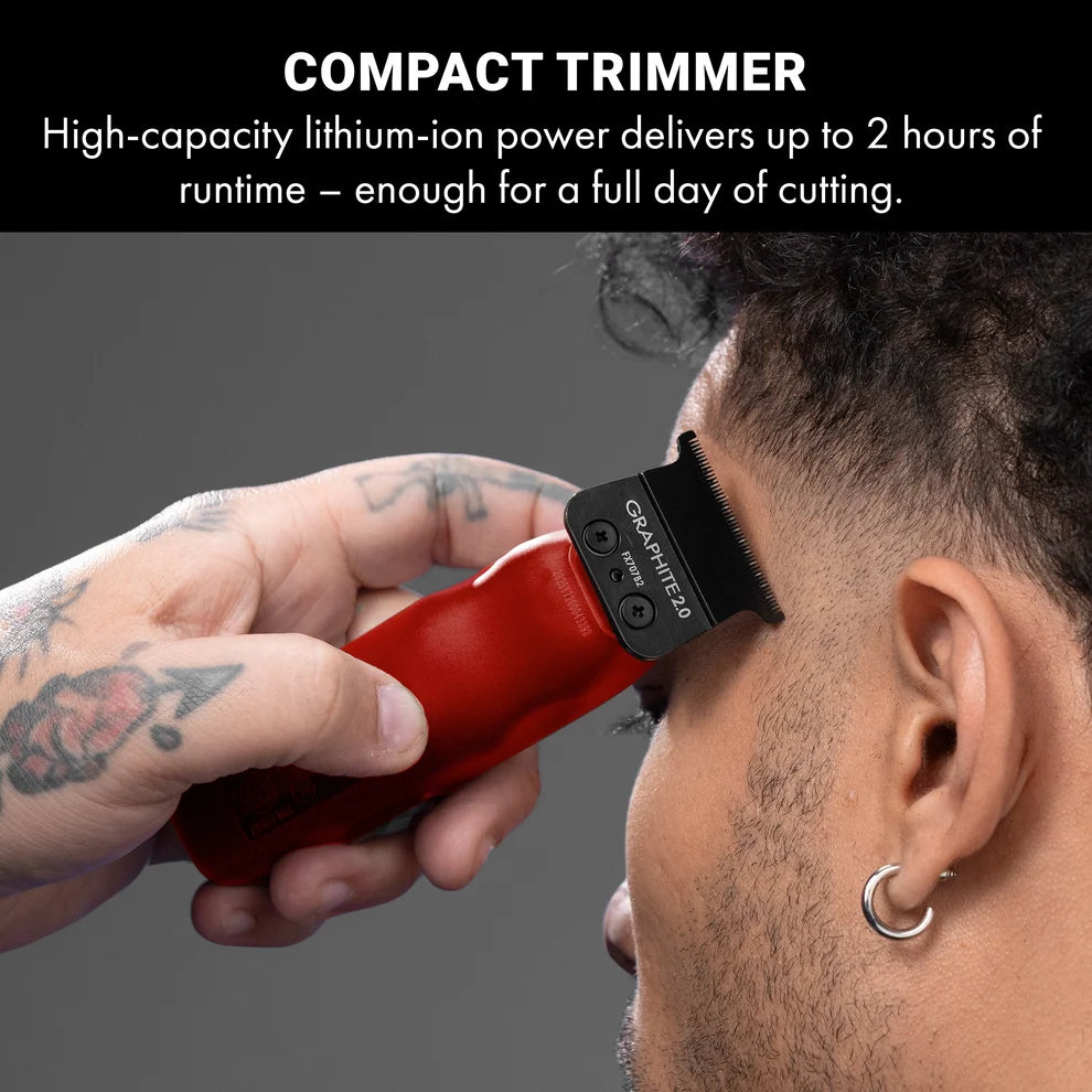 BaBylissPRO LO-PROFX Compact Trimmer Red #FX72RD – 6,800 RPM