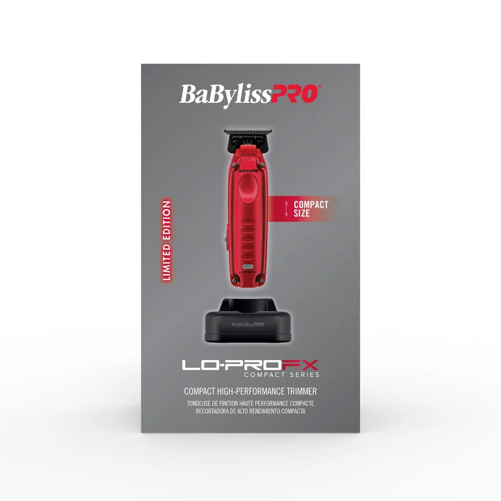 BaBylissPRO LO-PROFX Compact Trimmer Red #FX72RD – 6,800 RPM