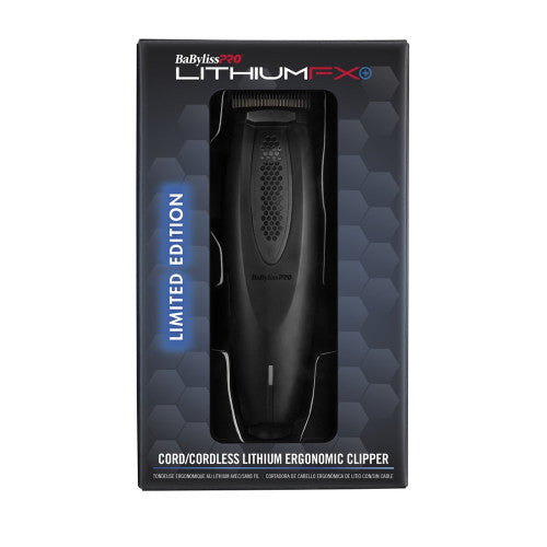 BaBylissPRO LithiumFX+ Matte Black Clipper #FX673NSMB – 6,800 RPM