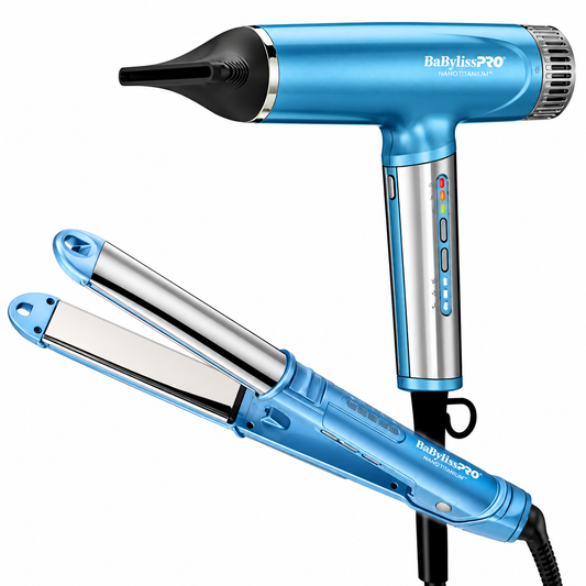 BaBylissPRO Nano Light Ionic Dryer & Ultra-Sleek Iron Prepack #BNTPP94