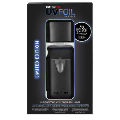 BaBylissPRO UVFOIL Matte Black Single Foil Shaver + Case #FXLFS1MB